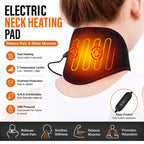 Winter Neck Shoulder Electric Neck Heating Pad Heating Pad for Neck and Shoulders 5 Temperature Modes Adjustable USB Heated Neck