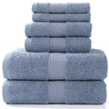 6PCS / 3PCS Cotton Towel Set Luxury Lace Embroidered Bath Towel Face Towel Hand Towel Washcloths Quick Dry Terry Towels 17Colors