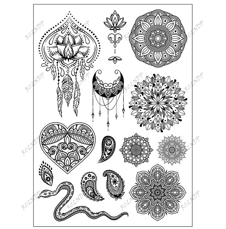 Waterproof Temporary Tattoo Sticker Sexy Lace Bow Knot Flower Arm Leg Body Art Flash Tatoo Fake Tatto for Men Women