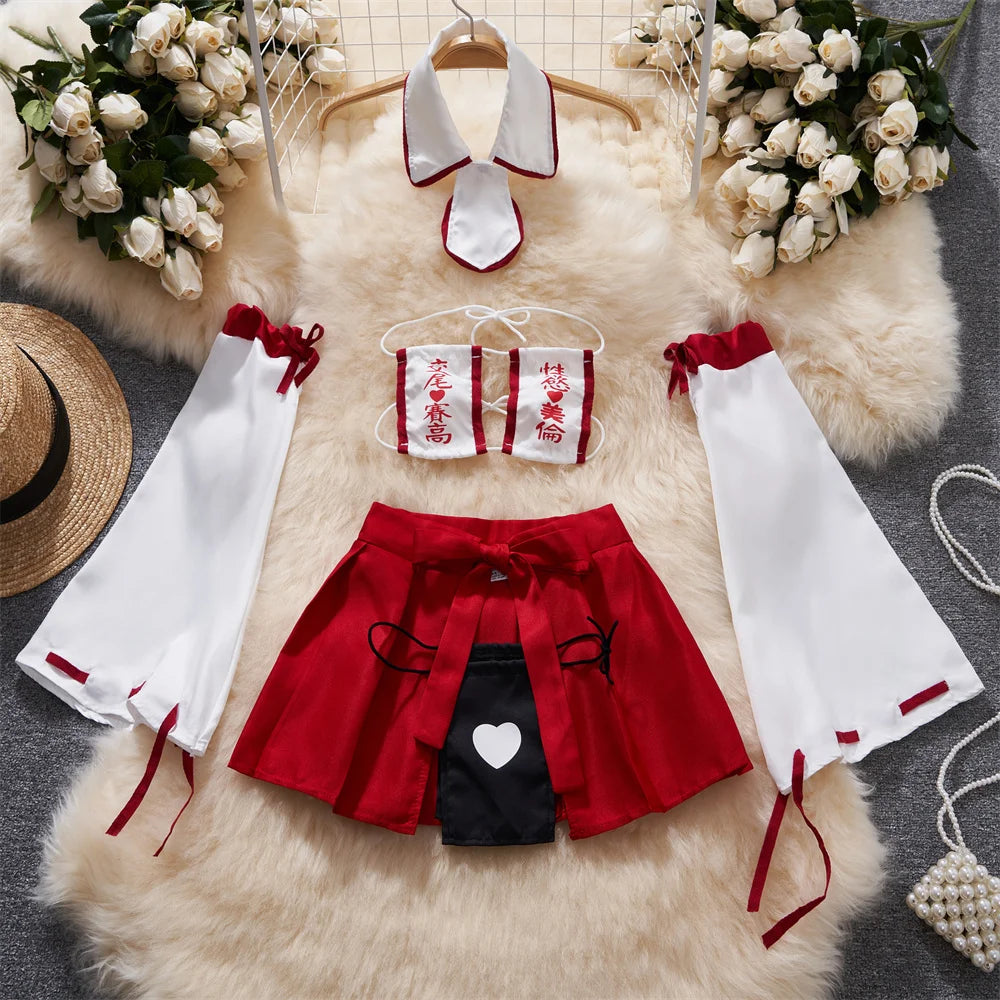 Valentine Party Sleepwear Combination Catsuits Slim Intimate Erotic Mesh Strappy Rompers Women Bodysuits Lingerie Sexy Sets