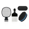 Men Hair Styling Tools Professional Hairdressing Set African Twist Sponge Gloves Barber Shop Hair Curls Fork Comb Pick Comb