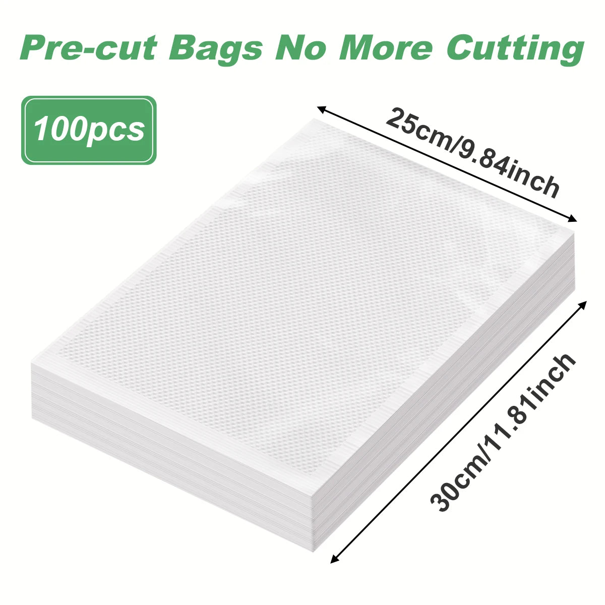 Vacuum Sealed Food Storage Bag Sealer, for Vacuum Preservation Machine, Food Packaging, Freshness Preservation for Kitchen