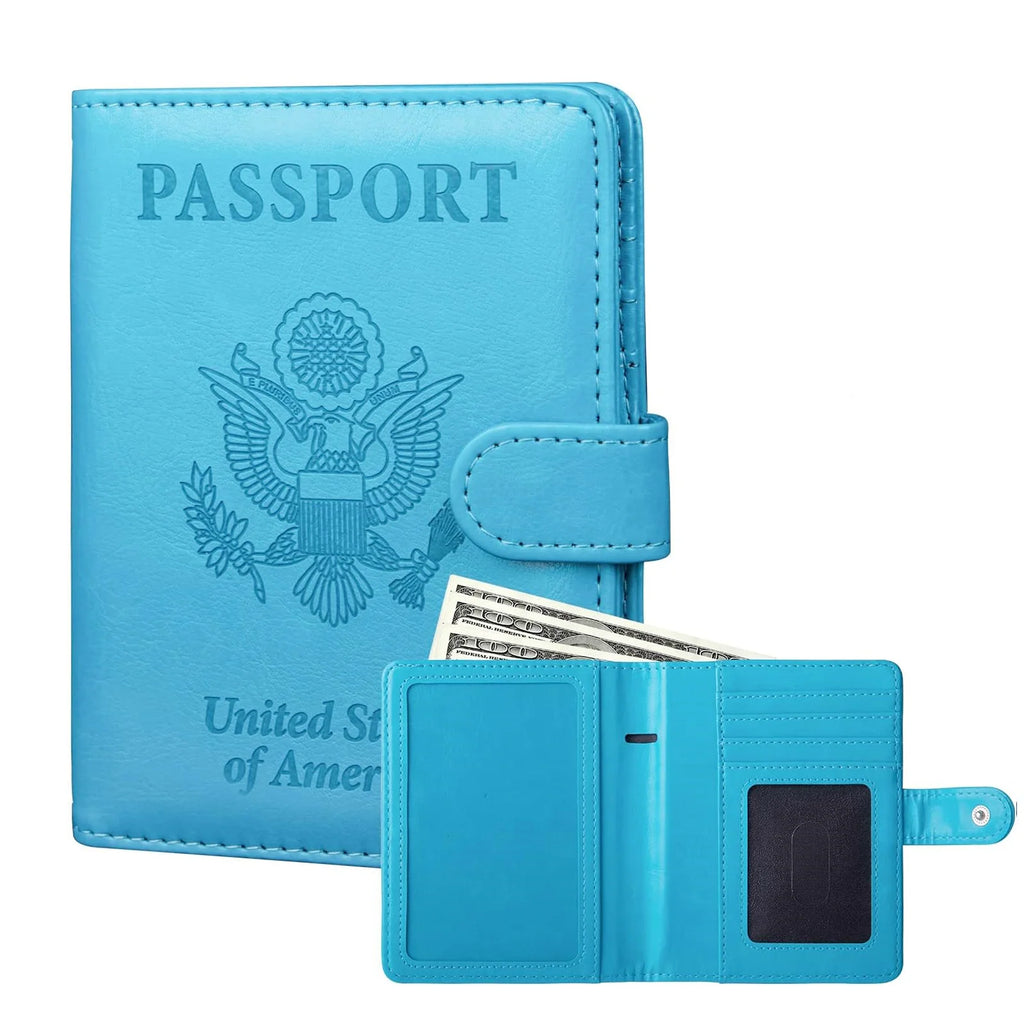 Passport Holder Cover Case RFID Blocking Travel Wallets Card Case for Women Men