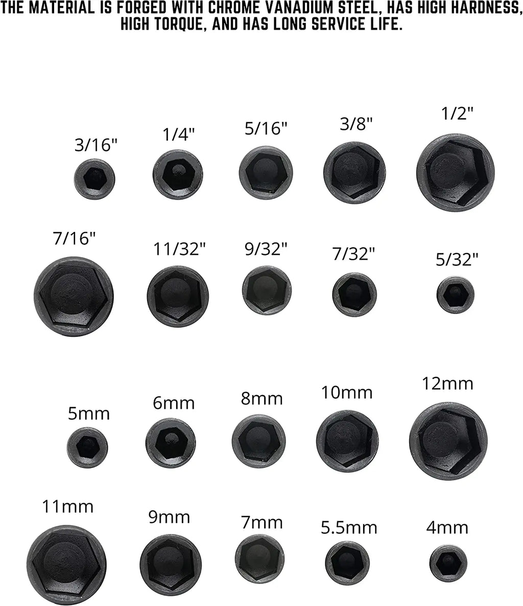 9/14pcs Hex Socket Sleeve Nozzles Nut Driver Set 5mm-13mm Screwdriver Set Tool Wrenches for Home Repair And Maintenance