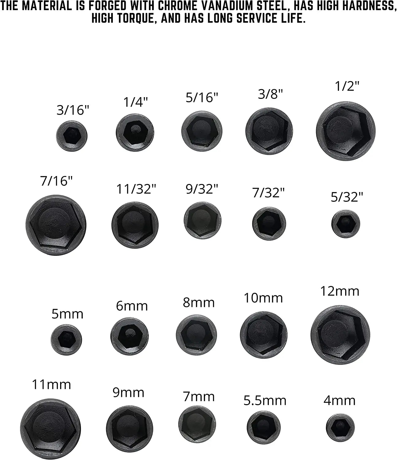 9/14pcs Hex Socket Sleeve Nozzles Nut Driver Set 5mm-13mm Screwdriver Set Tool Wrenches for Home Repair And Maintenance