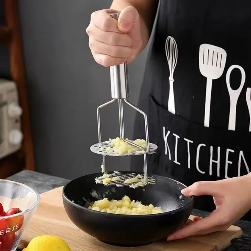 1PC Double-layer Potato Masher Press Mashed Potatoes Wavy Pressure Ricer Fruit Vegetable Press Crusher Kitchen Accessories Tools