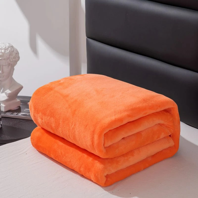 Flannel Blanket - High-weight Multi-functional Soft Blanket with Skin-friendly Texture and Multiple Color Options Available
