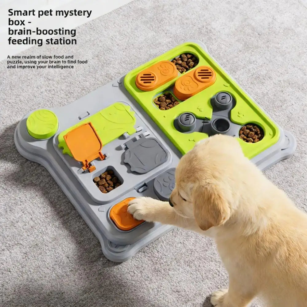 Interactive puzzle toy for small/medium/large dogs, feeding & training use, improves IQ