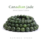 SHIJIWLS Natural Stone Canada Jade Diy Beads For Making Jewelry, Bracelets, Necklaces, Earrings Loose Beads 6/8/10mm Wholesale