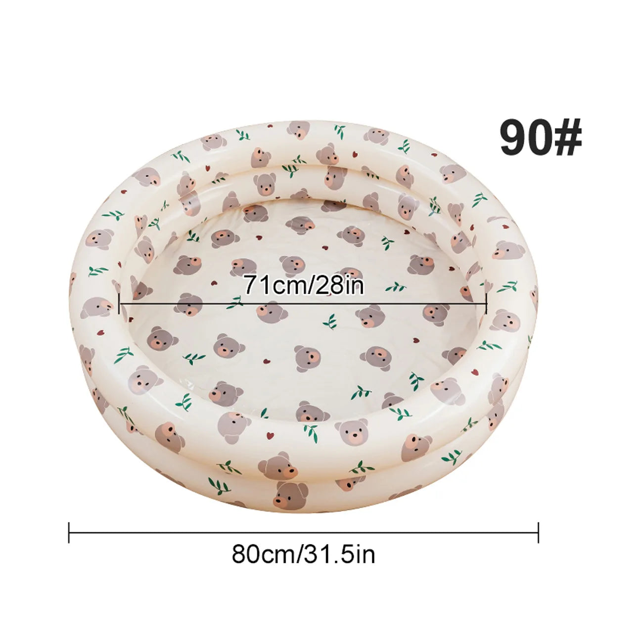 1PC Portable Foldable Inflatable Swimming Pool, Easy Set Summer Pool for Indoor & Outdoor Use