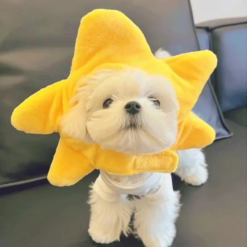 Cute animals Hooded Pet Cat Dog Accessories Cosplay Cat Hat Winter Lovely New Year Puppy Headgear Soft Velvet Pets Supplies