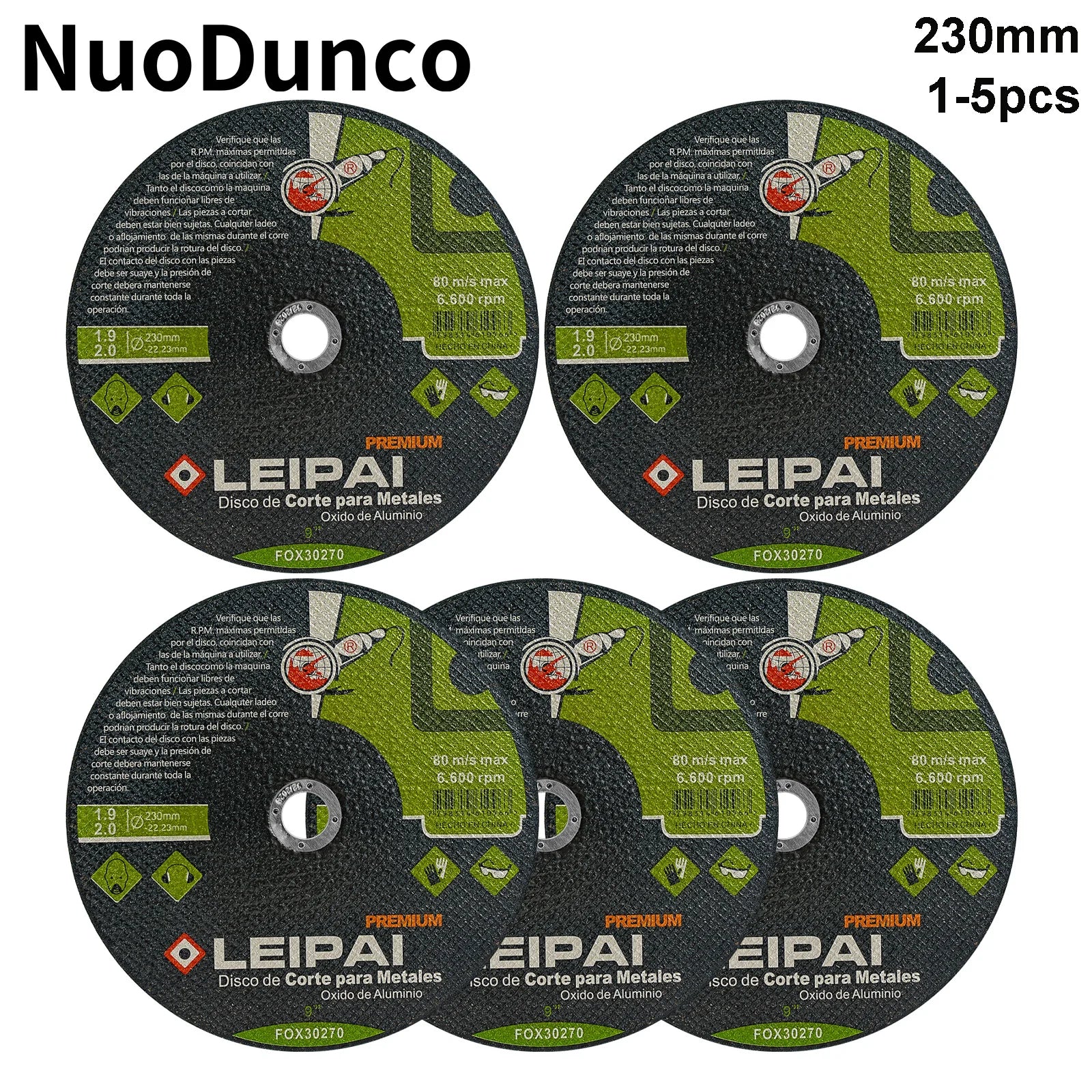 NunDunco 230mm Metal Cutting Disc 9"Resin Grinding Wheel Disc for Cutting Machine Angle Grinder Metal Iron  Plastic Cutting