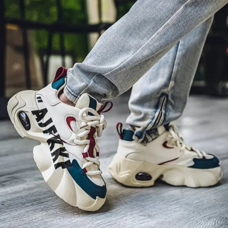 Sneakers for Men Fashion Versatile Men Comfortable Casual Shoes Thick-soled Height-increasing Men Shoes Tênis Zapatillas Deporte