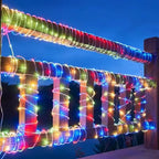 LED Solar Rope Lights Outdoor 50/100/200LEDs 8 Modes waterproof String lights for Garden Christmas Halloween Weddings Decor