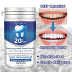 20% HAP Hydroxyapatite Tooth Powder: Teeth Whitening, Deep Cleaning, Enamel Protection, Long-Lasting Fresh Breath (Mint) 80g