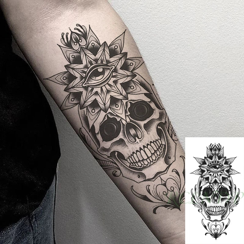 Waterproof Temporary Tattoo Sticker Rose Flower Hand back tatto Art  flash tatoo fake tattoos for women men