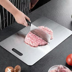 Titanium Cutting Stainless Boards for Kitchen Board 316 Steel Thickened Double Sided Food Grade Portable Fruit Meat Chopping