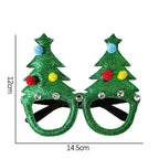Christmas Glasses Santa Claus Xmas Tree Snowman Plastic Glasses Kid Gift Xmas Party Supplies Photo Props Christmas Decoration