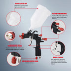 AEROPRO LVLP Spray Gun A610/R500 Home Professional Airbrush For Car Pneumatic Automotive Paint Gun Kit 1.3 1.4 1.5 1.7 2.0 2.5mm