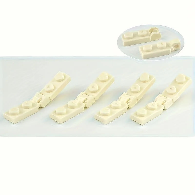 30pcs Building Blocks with Handles 1x2 Hinge Lock Plates for Building Block 44301 44302 compatible children diy bricks toy