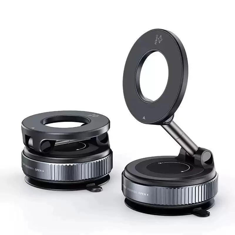 Magsafe Car Phone Holder Suction Cup Vacuum Magnetic Phone Stand 360° rotatable and Foldable Suction Cup Phone Holder Hot