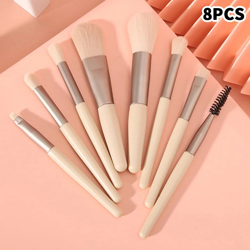 8/10pcs Makeup Brush Set Professional Super Soft Detail Brush Blush Brush Foundation Concealer Eyeshadow Brush Beauty Tools