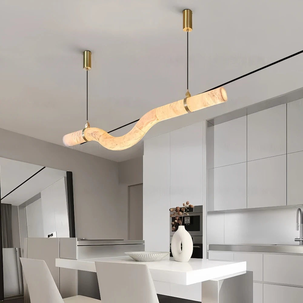 Luxury Faux Marble Chandelier Modern Minimalist  Pendant Light for Living Room Dining Room Bedroom Indoor Lighting Fixtures