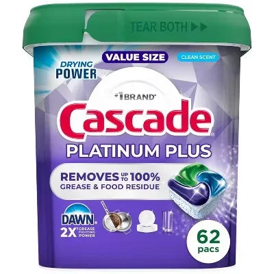Dishwasher Detergent Pods Fresh Scent 9 Count Single Dose Grease Removing Capsules for Spot Free Dishes