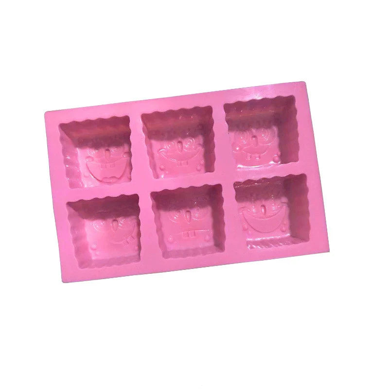 Cartoon Silicone Mold For Soap Making Baby Shower Bath Bomb Chocolate Candy Cake Decoration Lotion Bar Jelly Kitchen Accessories