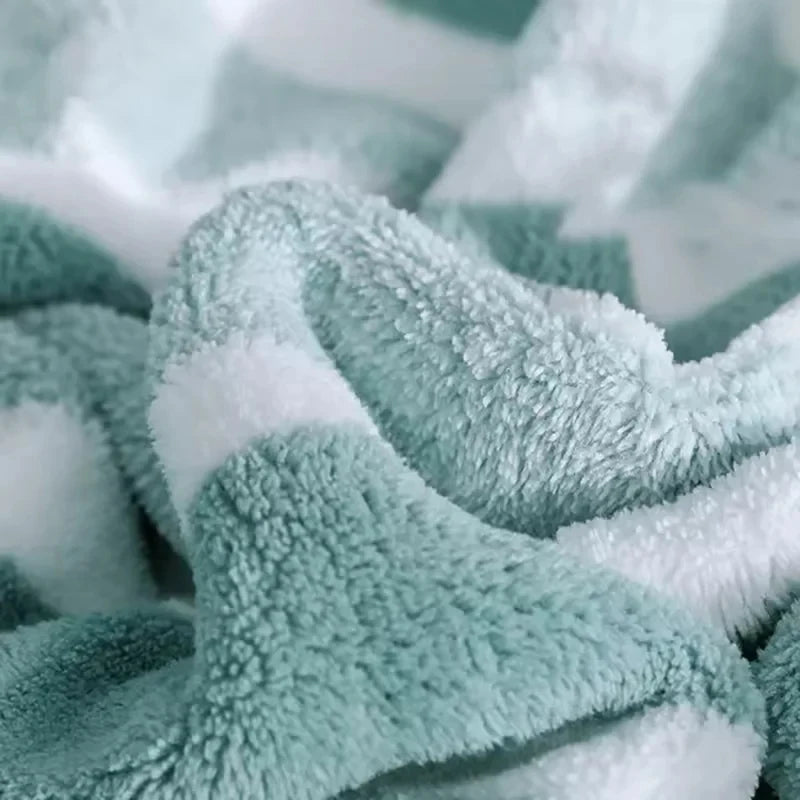 1 Pc Striped Face Towel Thickened Absorbent Soft Face Towel For Home Thick And Durable For Daily Household Use New
