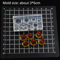 Mini Cherry Pudding Jelly Silicone Molds Ultra Light Clay DIY Miniature Dessert Food Play Handmade Gifts Clay Molds