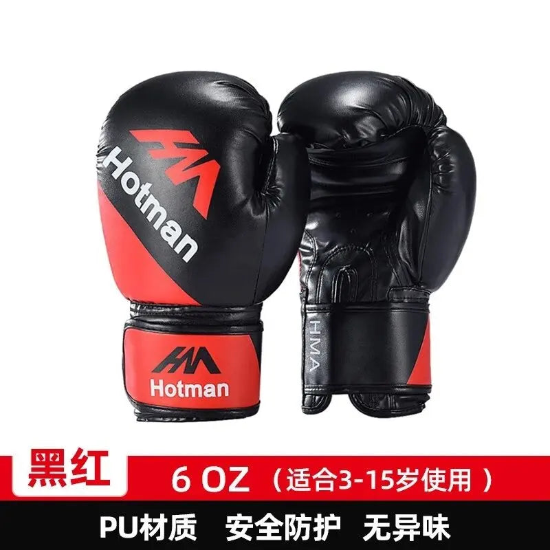 Professional Boxing Gloves for Adults & Kids MMA Sanda Training, Combat-Proven Punching Bag Mitts with Impact Protection for Men