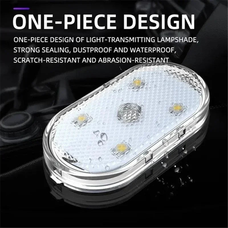 Wireless Led Lights for Car Interior, Car Led Lights Interior, USB Rechargeable Automotive Neon Accent Light Decorative Lamps