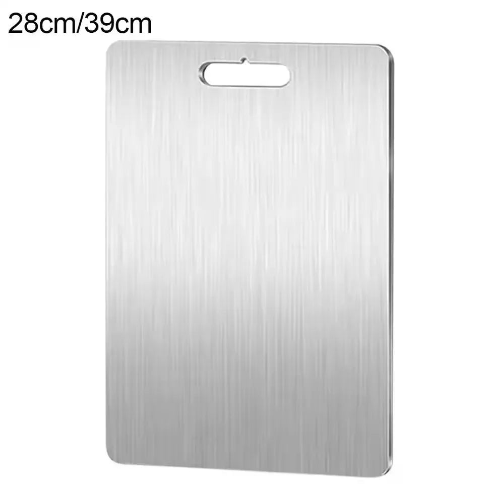 Titanium Cutting Stainless Boards for Kitchen Board 316 Steel Thickened Double Sided Food Grade Portable Fruit Meat Chopping