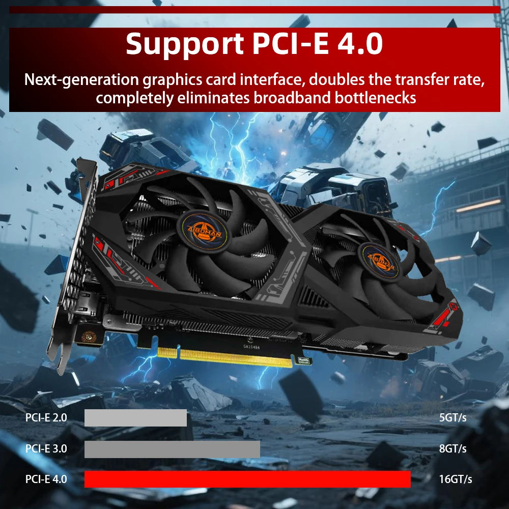 AIBOMAN Graphics Cards GeForce RTX 3060 12GB NVIDIA GPU GDDR6 192bit 8Pin PCI-E 4.0 x16 rtx3060 12gb Suitable for gaming