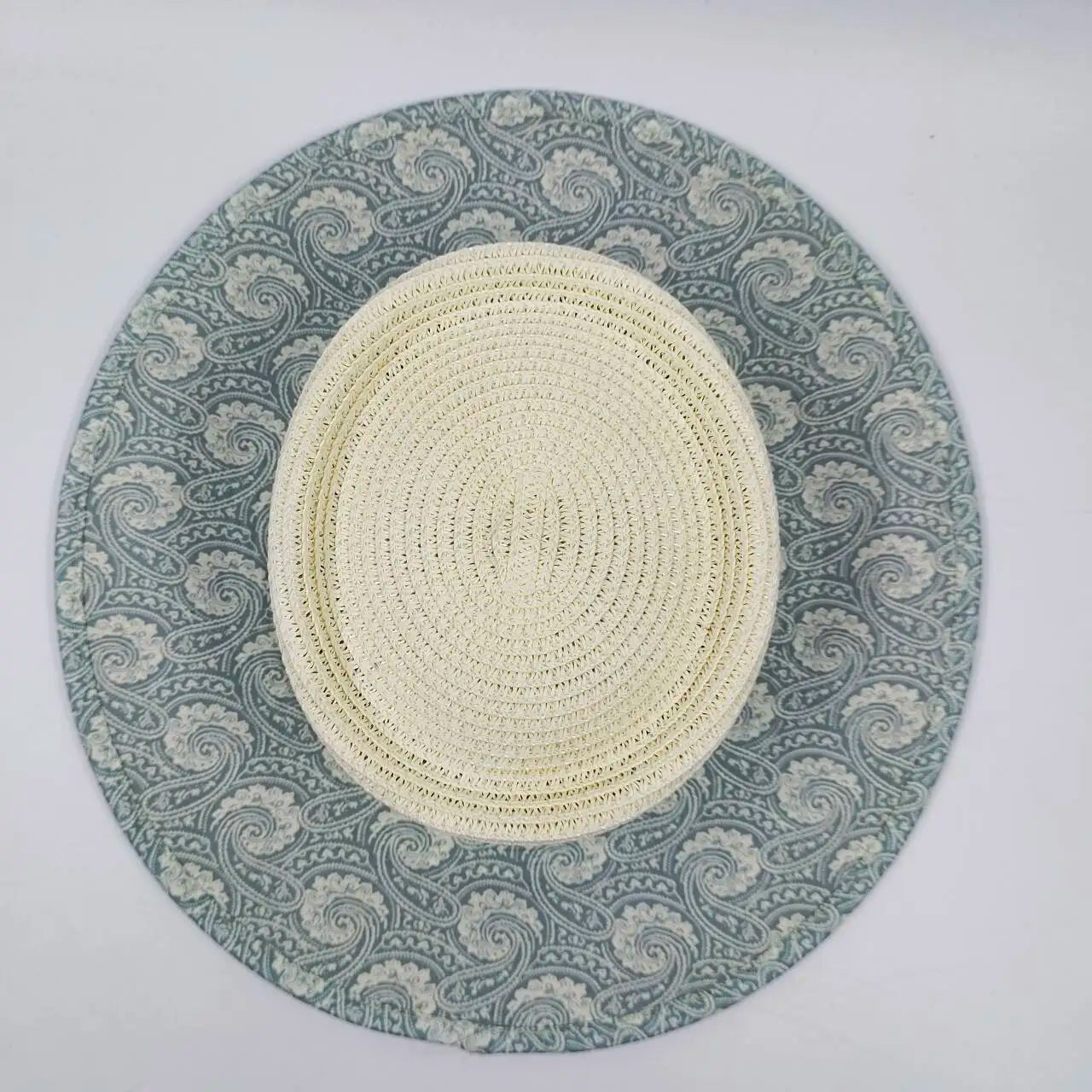 hats beach hat bohemian flat brim hat hand woven straw hat ladies summer vacation travel sun hat