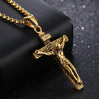 Premium Cross Necklace for Women 18k Gold Plated Trendy Gold Cross Pendant Chain for Girls Crucifix Necklace for Women Girls