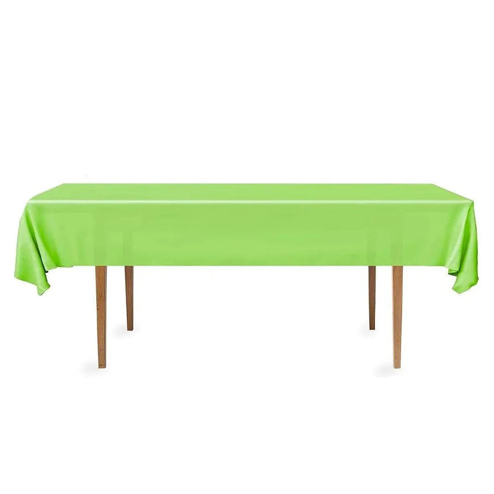1pcs Disposable Plastic Rectangle Table Cloth Wipe Clean Party Red White Black Tablecloth Covers for Birthday Wedding Christmas