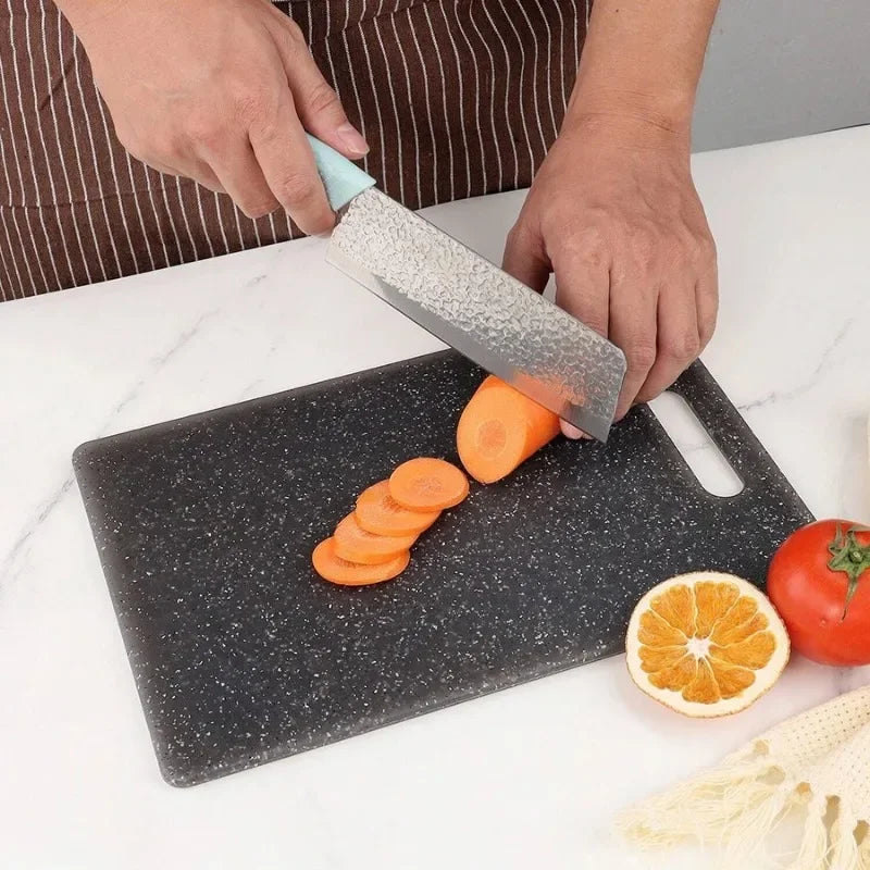 Marble Texture PP Cutting Board Antibacterial and Mildew Cutting Board Kitchen Vegetable Cutting Board Dishwasher Safe