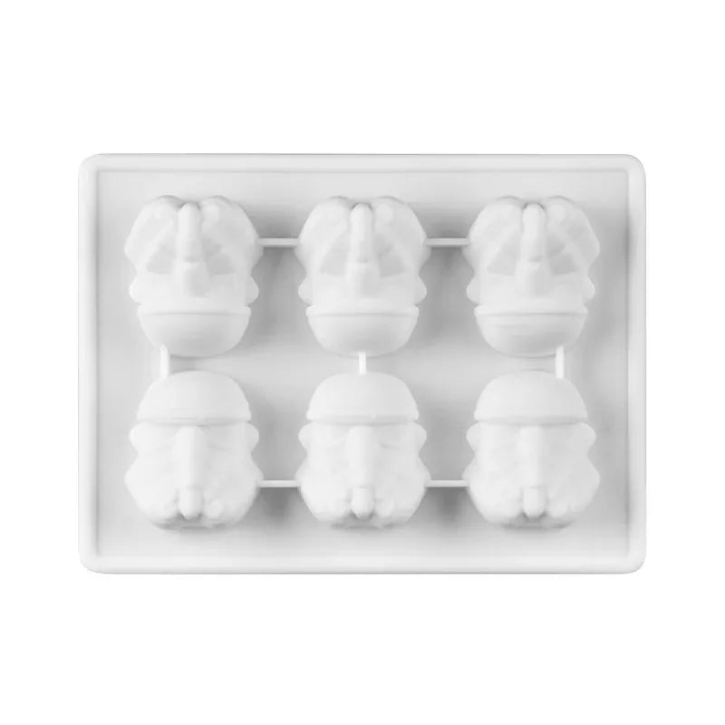 3D Cartoon Silicone Mold for Baking Chocolates Gummy Candy Jello Ice Cube Soaps Gypsum Form Plaster Mould for War Fans