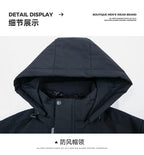 Business Men Thick Winter Big Hood Collar Warm Parka Waterproof Windproof NEW -40 Degrees Top Quality White Duck Down Jacket Men
