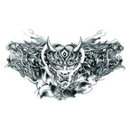 Disposable Tattoo Sticker, Fake Tattoo for Woman, Waterproof Body Art Tattoo for Couples Letter Lotus Flower Temporary Tattoo