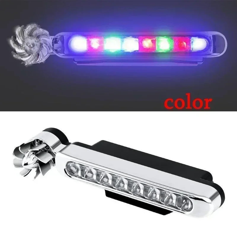 1/2Pcs Car LED DayTime Running Light Wind Powered LED Floodlights Auxiliary Lighting Motorcycle Lamp Automobile Day Headlight