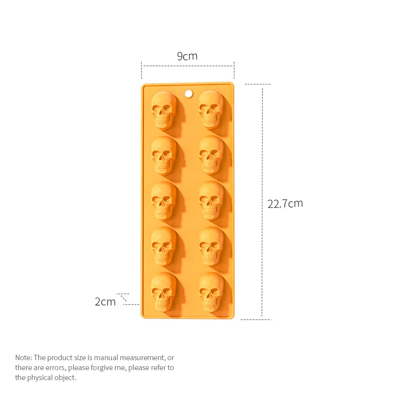 Pumpkin Silicone Halloween Cake Chocolate Mould Silicone with Ghost Pumpkin Bat & Witch Hat Cookie Mold for Ice Cube Baking Mold