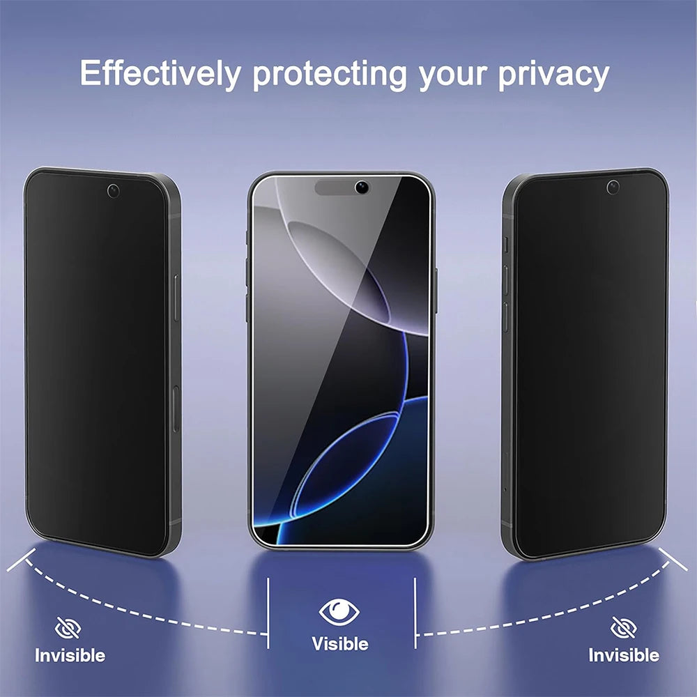 2 Pack Matte Privacy Screen Protector for iPhone 17 6.3 Inches, Scratch Resistant Tempered Glass Film, Full Coverage
