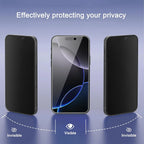 2 Pack Matte Privacy Screen Protector for iPhone 17 6.3 Inches, Scratch Resistant Tempered Glass Film, Full Coverage