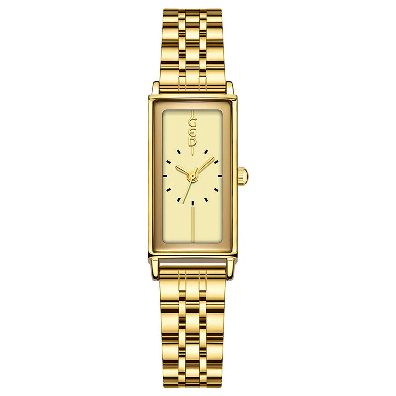 Women's Watches fashion trend rectangular stainless steel strip waterproof high-end quartz watch retro simple lady watch