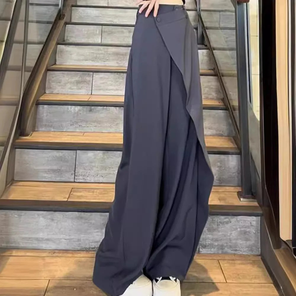 Pants Women 2025 Fashion New Irregular Loose Style Autumn Spring Women Pants Euro-America Style
