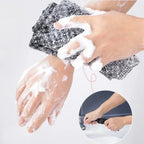 1PC New Japanese-style Exfoliating Washcloth – Household Bath Scrubber, Unisex Long Bath Mitt for Foaming and Back Cleansing