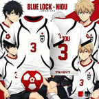 Mens Anime Jersey Blue Lock Sae Itoshi Role Playing 3d Print T-shirt T shirt Breathable Men Women Fashion Oversized Short Sleeve